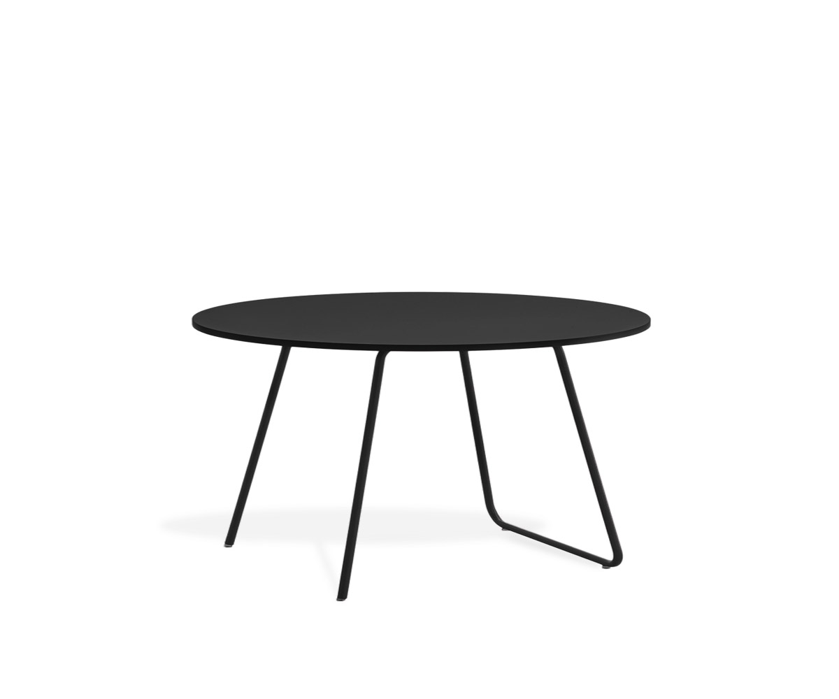 Novamobili Table basse Orbis Ø 80cm noir mat318 