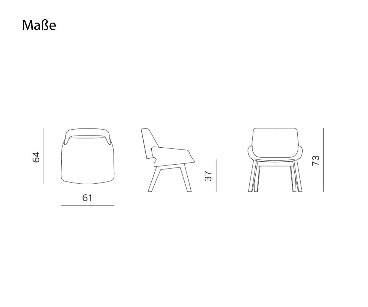 Prostoria Fauteuil Monk Esquisse Dimensions Dimensions