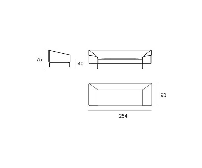 Prostoria Seam Contour 3 places esquisse