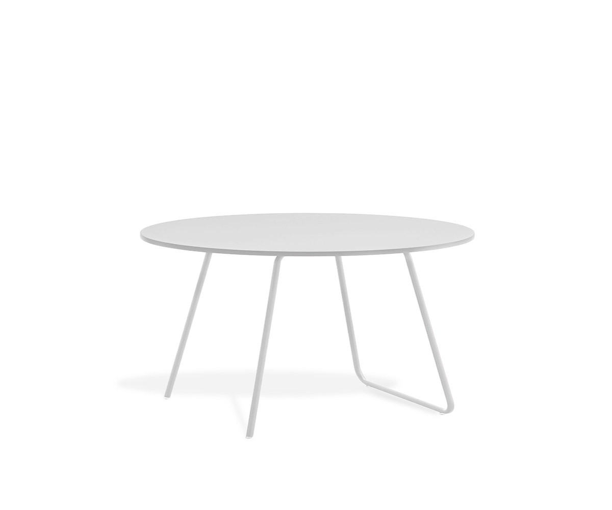 Novamobili Table basse Orbis Ø 80cm blanc mat300