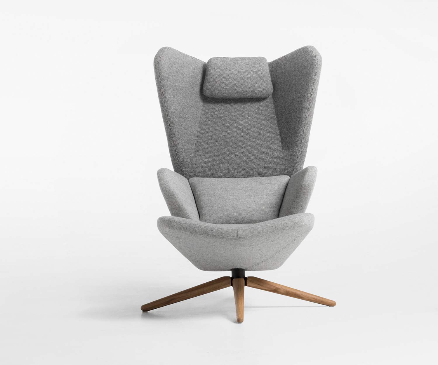 Prostoria Trifidae Fauteuil à oreilles en gris